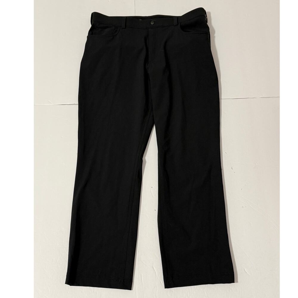 NWT Women's PGA Tour Easy Play Pull-On Stretch Cropped Pants, Black, Size L